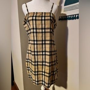 Romwe Cami Plaid Dress Women’s Large